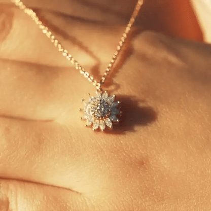 Collar girasol giratorio